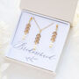 Pearl Leaf Chain Bridesmaids Jewellery Gift Set, thumbnail 8 of 9