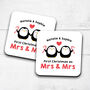 Personalised Set Of Two Mugs 'First Christmas Married', thumbnail 5 of 6