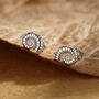 Sterling Silver Ammonite Shell Stud Earrings, thumbnail 1 of 12