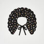 Floral Ditsy Black Satin Embroidered Collar, thumbnail 3 of 5