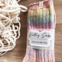 Wrapped Rainbow Knitting Gift Socks, thumbnail 2 of 6