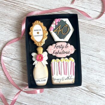 Milestone Birthday Biscuit Gift Box For Her, 2 of 10