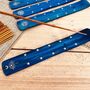 Wooden Incense Holders In Midnight Blue And Gold, thumbnail 9 of 12