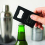 Personalised Matt Black Credit Card Bottle Opener – Mens Wedding Best Man, thumbnail 5 of 7