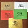 Open When Envelopes For Christmas Advent Calendar, thumbnail 2 of 2