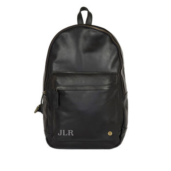 Personalised Leather Classic Backpack/Rucksack, 5 of 12