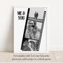 Personalised Couples Photo Collage Print, Birthday Gift, Anniversary, thumbnail 8 of 8