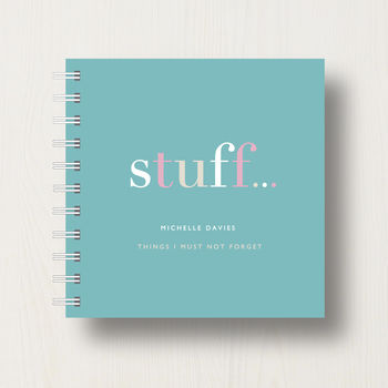 Personalised 'Stuff' To Do Small Notebook, 6 of 10