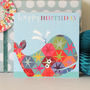 Happy Birthday Whale Greetings Card, thumbnail 2 of 4