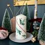 Hand Painted Advent Pillar Candle, thumbnail 2 of 2