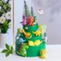 Set Of Four Dinosaur Birthday Cake Toppers, thumbnail 1 of 5