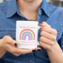 Teacher Rainbow Personalised Gift Mug, thumbnail 4 of 4
