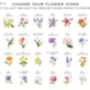 Flower Themed Wedding Table Plan Cards, thumbnail 8 of 8