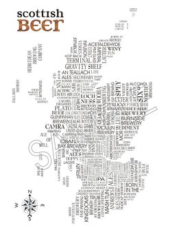 Scottish Beer Word Map, 2 of 4