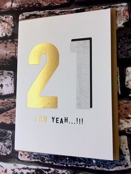 21st Birthday Card, 3 of 4