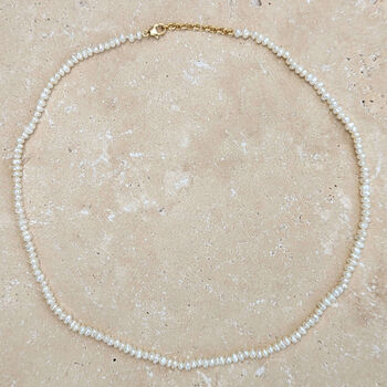 Lia Mini Freshwater Pearl Necklace, 3 of 3