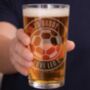 Football Pint Glass, thumbnail 4 of 5