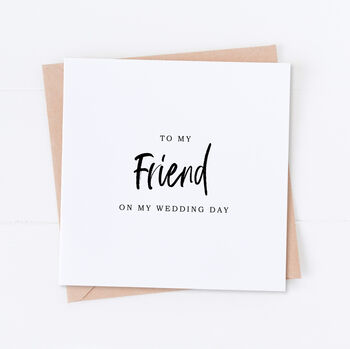 Special Friend Wedding Bridal Card, 2 of 4