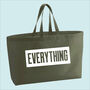 Everything Premium Canvas Oversized Tote Bag, thumbnail 3 of 9