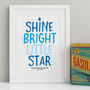 Shine Bright Little Star Print, thumbnail 2 of 7