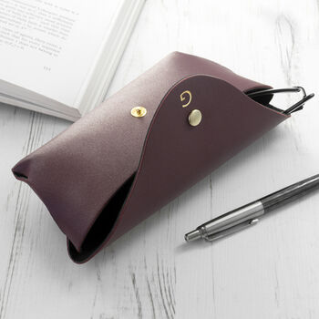 Personalised Leather Origami Glasses Case, 11 of 12