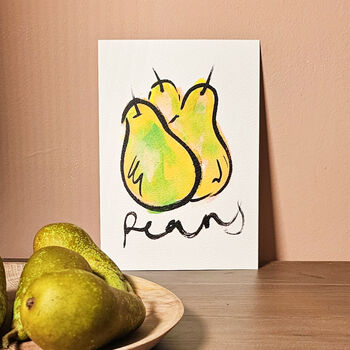 'Pears' Illustrated Print Wall Art, 6 of 9
