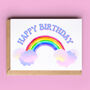Balloon Rainbow Birthday Card, thumbnail 1 of 2