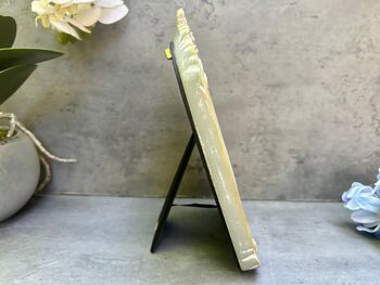 Grey Ornate 6x4 Inch Portrait Photo Frame For Home Decor, 8 of 8