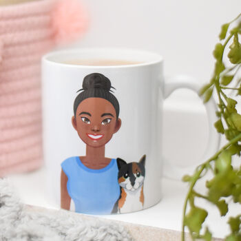 Personalised Cat Mum Illustrated Gift Mug, 2 of 12