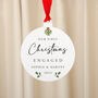 Personalised Engaged Christmas Tree Decoration Gift, thumbnail 2 of 5