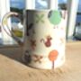 Tankard Mug In Secret Woodland Animals Patchwork Design, thumbnail 5 of 8