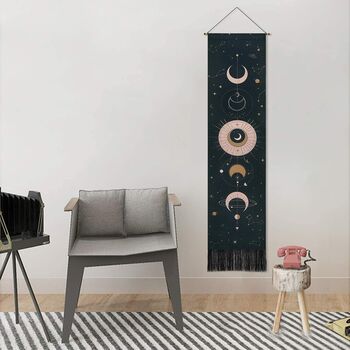 Moon Psychedelic Wall Hanging Tapestry Wall Decor, 3 of 6
