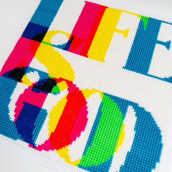 Life Is Good Chunky Cross Stitch Kit, 5 of 5