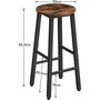 Set Of Two Bar Kitchen Stools Dining Chair Seat, thumbnail 8 of 8