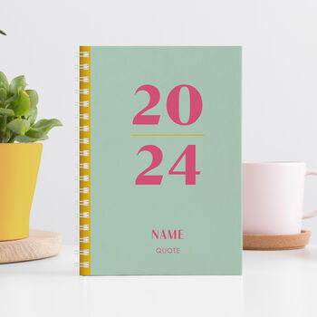 Personalised 2024 Diary And Notebook, 4 of 12