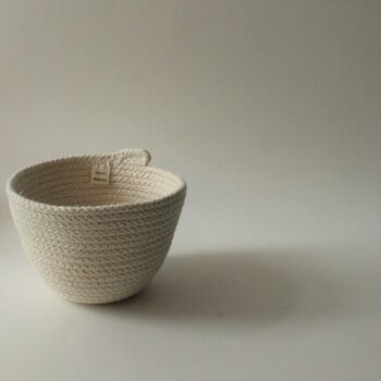 Pure White Cotton Rope Everyday Bowl, 2 of 6