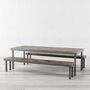 Medway H Brown Solid Wood Dining Table, thumbnail 4 of 5