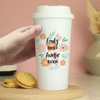 Personalised Floral Travel Mug, 4 of 9