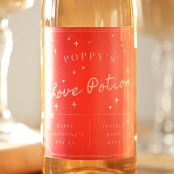 Personalised Love Potion Wine, 5 of 9