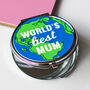 'World's Best Mum' Compact Mirror, thumbnail 1 of 5