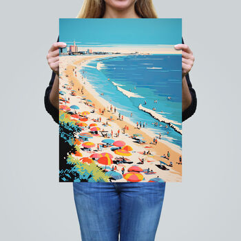 Surf Sand Sea And Sunshine Bright Fun Wall Art Print, 2 of 6