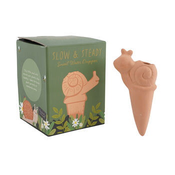 The Potting Shed Snail Water Dripper | Plant Feeder | Gift Box | Gardening Gift, 2 of 5