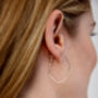 Geometric Hoop Earrings, thumbnail 1 of 4