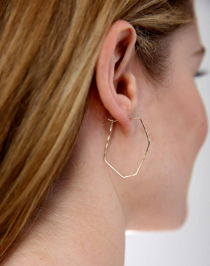 Geometric Hoop Earrings, 1 of 4