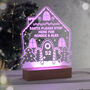 Personalised Gingerbread House LED Light, thumbnail 5 of 12