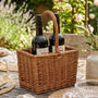 Wicker Double Bottle Wine Carrier, thumbnail 1 of 4