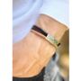 Personalised Men's Memorial Bracelet: Engraved Pendant With Ashes Keepsake Sympathy Gift, thumbnail 1 of 10