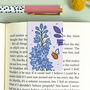 July Magnetic Birth Flower Bookmark Larkspur, thumbnail 2 of 7