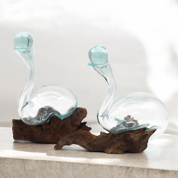 Molten Glass Red Wine Decanter Gift For Wine Lovers, 2 of 9