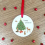 Woodland Animals Christmas Tree Decoration, thumbnail 6 of 6